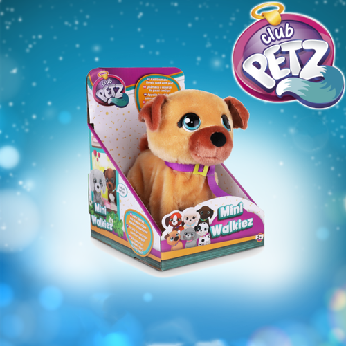 Интерактивная игрушка Club petz Шагающая собачка Овчарка Коричневый 16 см / клаб петс cквиши щенок omg pets бигль