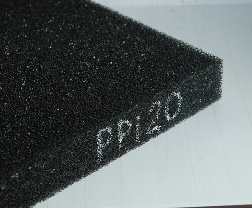 Изображение товара Ретикулированный пенополиуретан PPi20 (для фильтрации воздуха) лист 1000х500х20мм