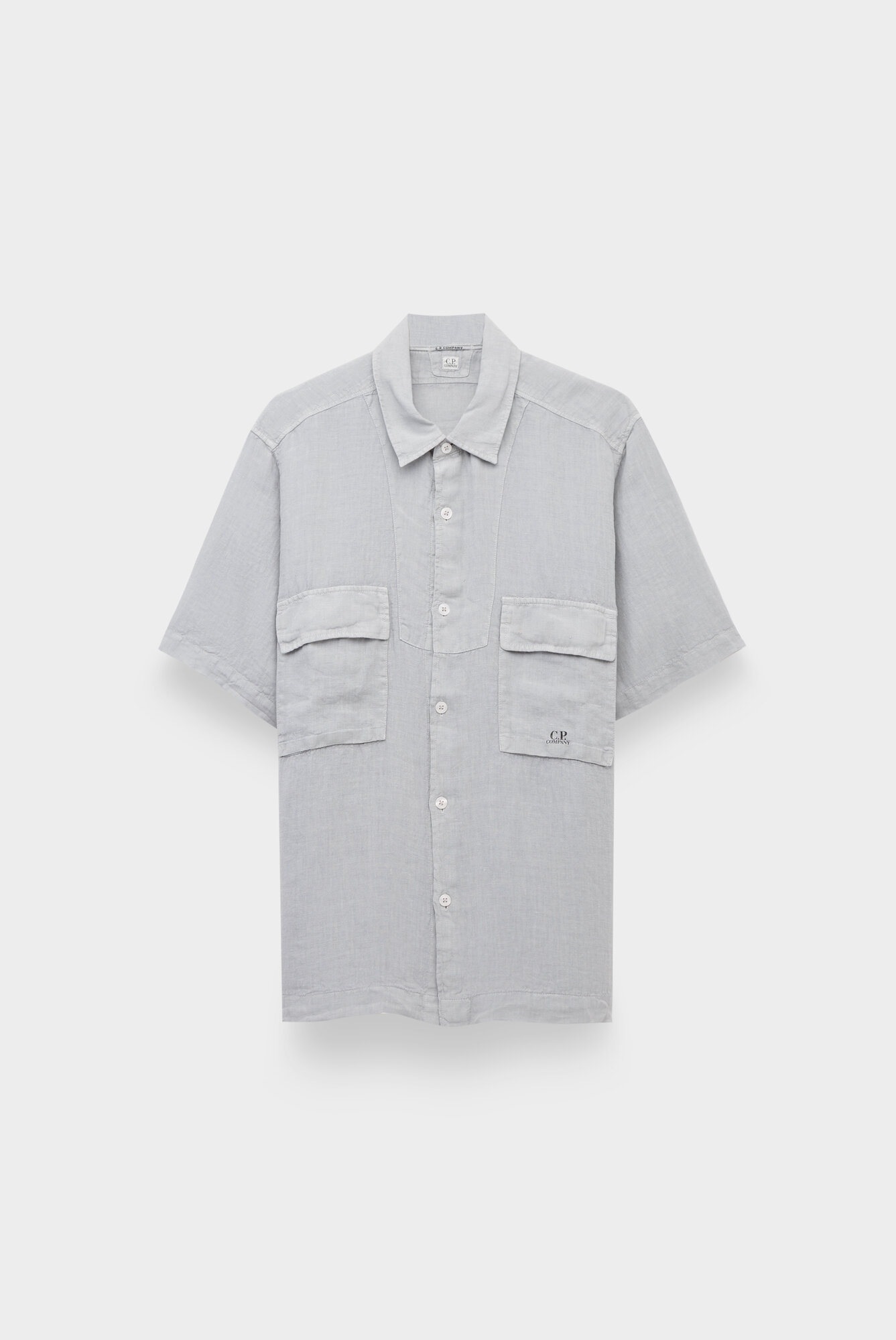 Рубашка C.P. Company linen short sleeved shirt