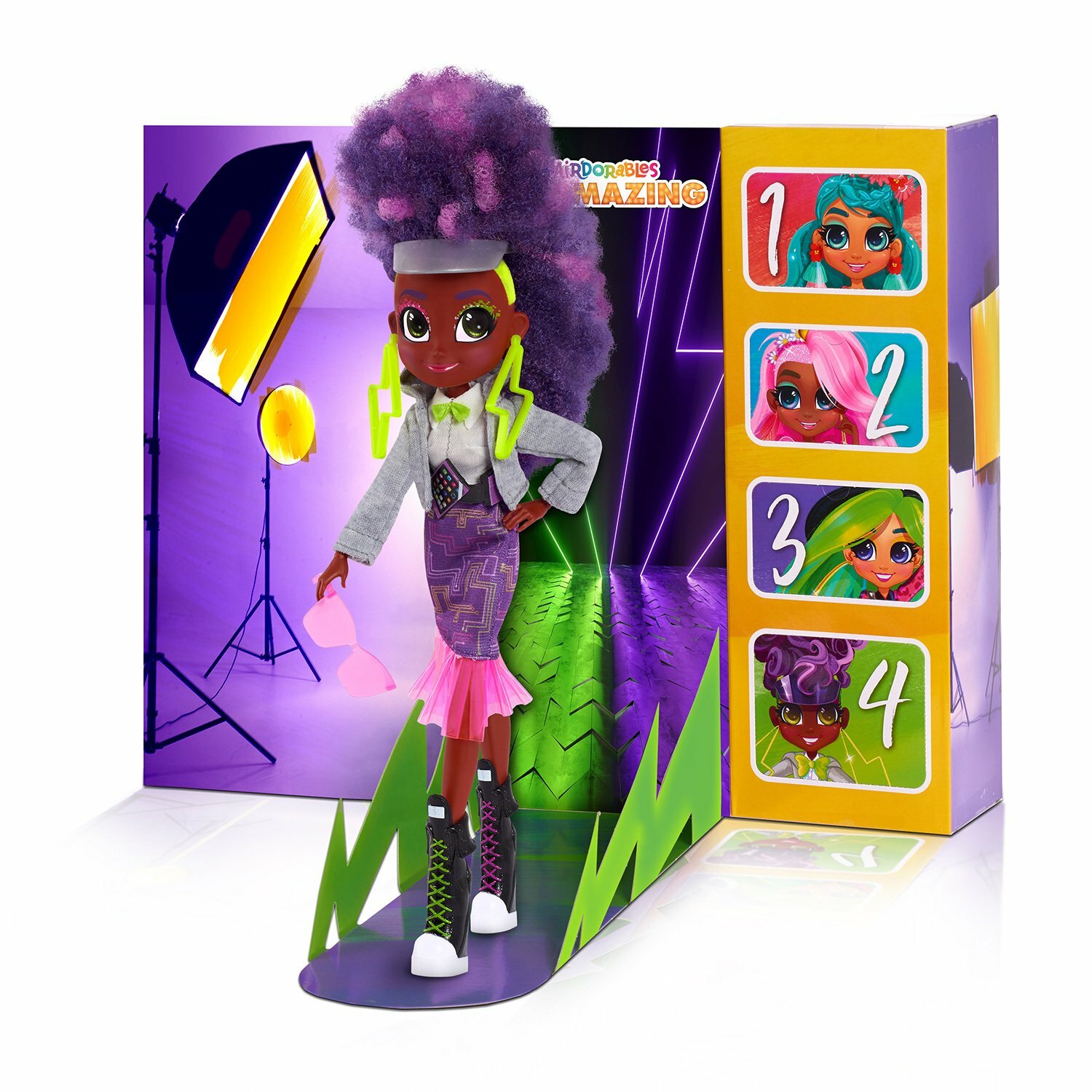 Кукла Hairdorables Hairmazing Kali, 28 см, 23827 фиолетовый