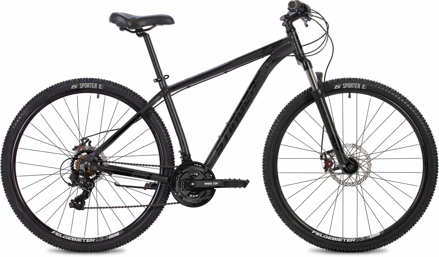 Велосипед Stinger Element Evo 27.5" (2024) (Велосипед STINGER 27.5" ELEMENT EVO черный, алюминий, размер 18")