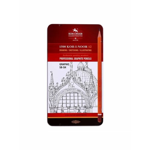 Набор карандашей чернографитных 1502III 5B-5H 1602₽