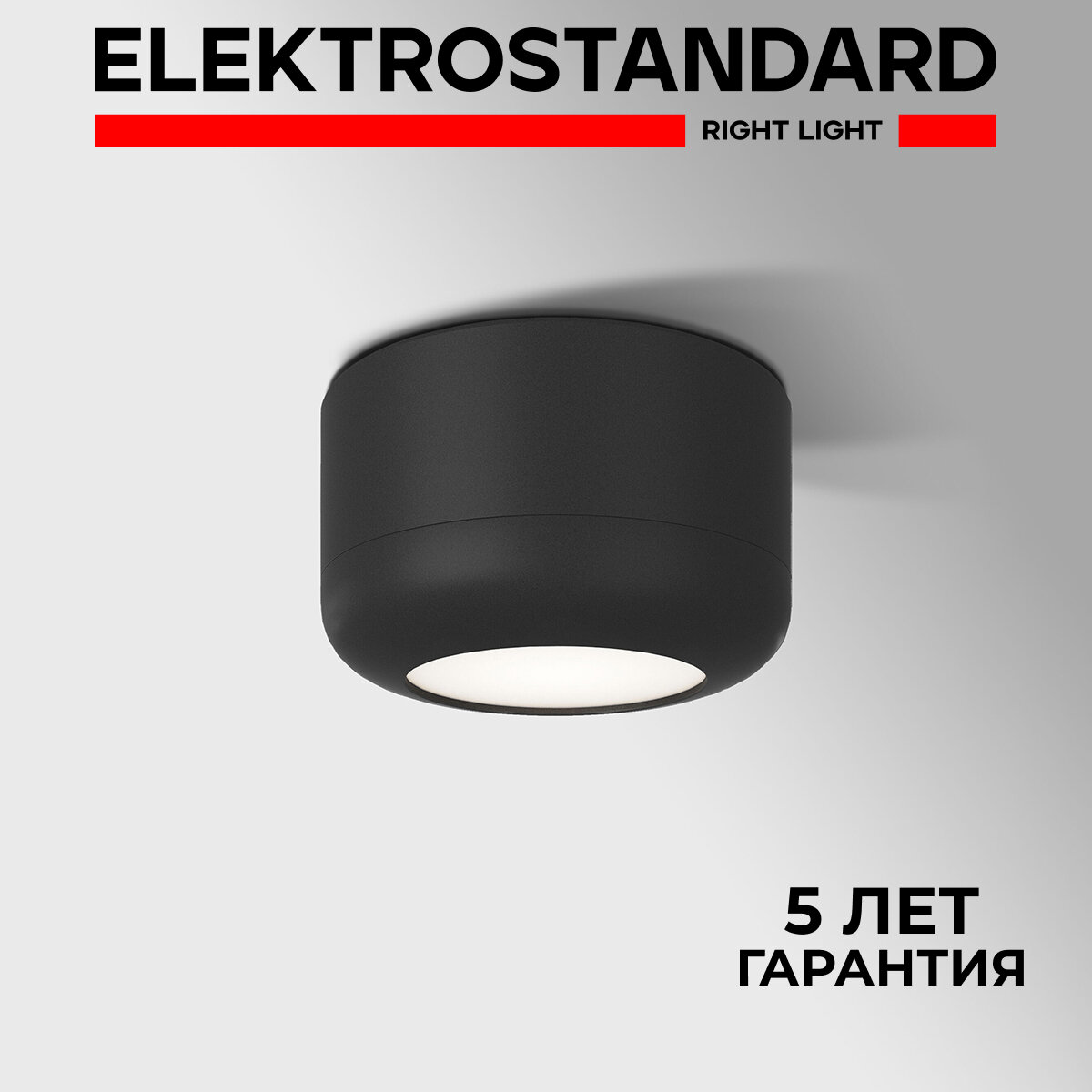 Спот / Потолочный светодиодный светильник Elektrostandard Onde 25046/LED 15W 4000K чёрный IP20