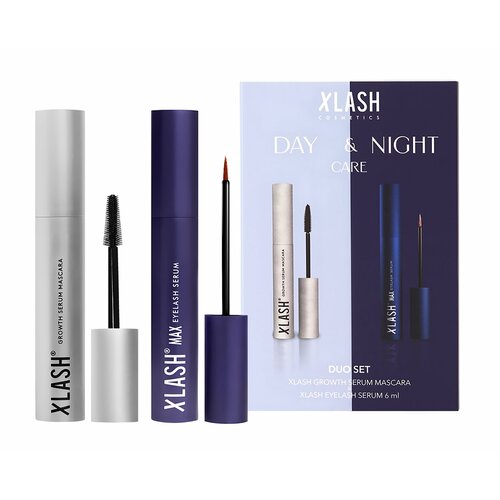 XLASH COSMETICS DayNight Care Duo Set Нaбор Тушь для ресниц 7 мл Сыворотка для роста ресниц 6 мл 8073₽