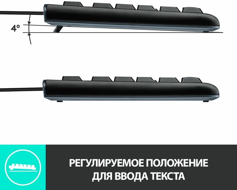 Клавиатура проводная LOGITECH K120 OEM (920-002522), официальная гарантия — фото 1