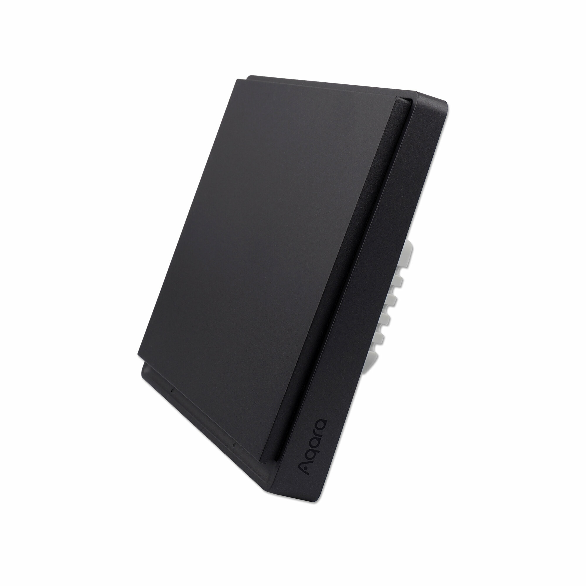 Умный выключатель Aqara Wireless Switch E1 Black (QBKG38LM) одноклавишный без нулевой линии, черный — фото 1