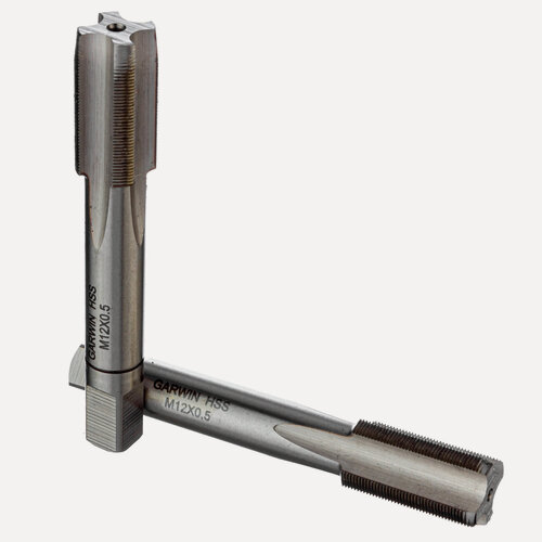 Изображение товара GARWIN INDUSTRIAL GM-TF120050 Метчики ручные Mf12x0.5, DIN 2181, HSS, 6H, комплект из 2 штук