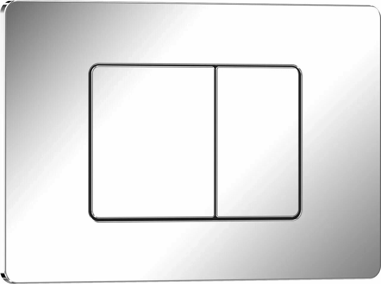 фото Кнопка смыва Iberica Blanca INOX-C 246х165мм хром глянцевый, нержавеющая сталь (IB. B011.003.001)