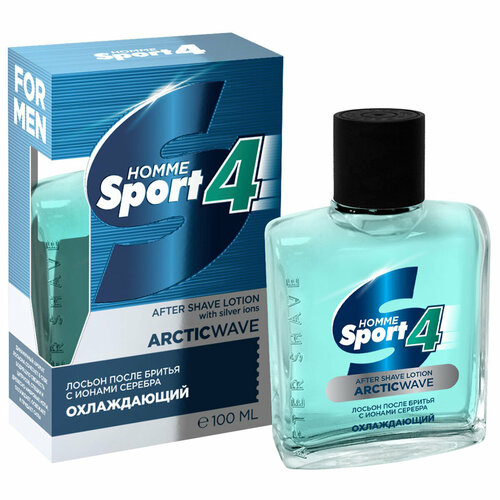 Лосьон после бритья Art Parfum с ионами серебра Охлаждающий Homme Sport 4 ArcticWave 100мл 384₽