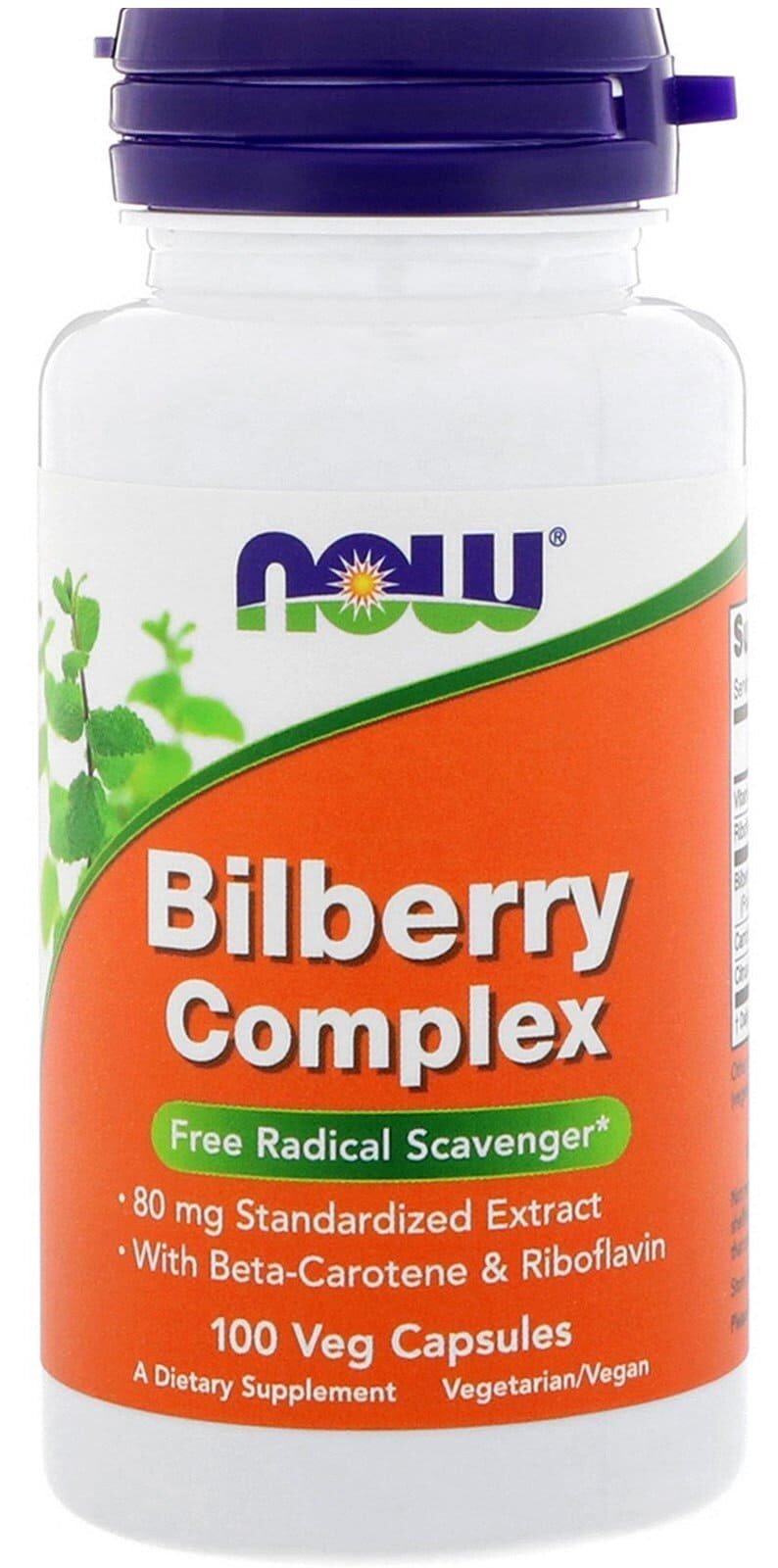 NOW Foods Bilberry Complex 100 капсул