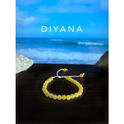 Плетеный браслет, акрил, 4 шт., размер 25 см, размер one size, диаметр 6 см, желтый