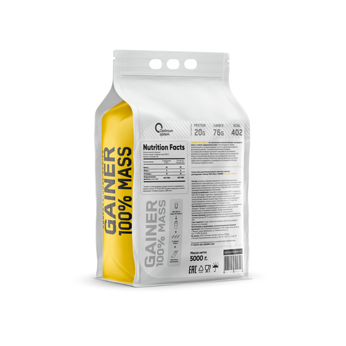 Optimum system 100% Mass Gainer 5 кг. банан