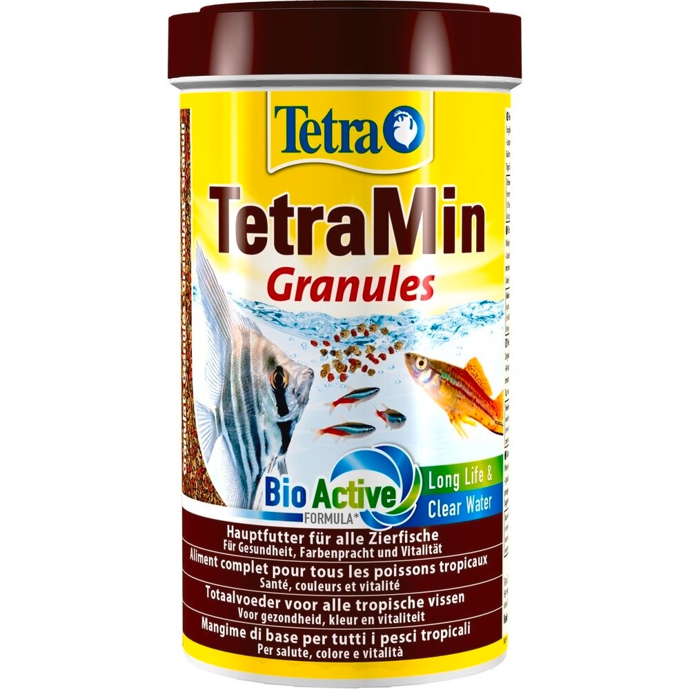 Корм Tetra TetraMin Granules 500 мл (гранулы) для всех видов тропических рыб — фото 1