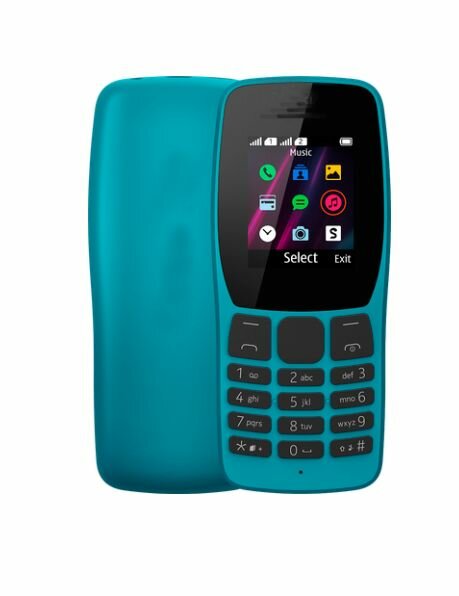 Телефон кнопочный Nokia 106 Dual Sim / Мобильный телефон Нокиа 106 Две Сим-карты , синий