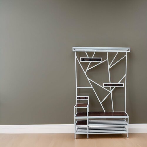 Прихожая Лофт из натурального дерева и стали Прихожая для узкого коридора 34120200В см 50249₽