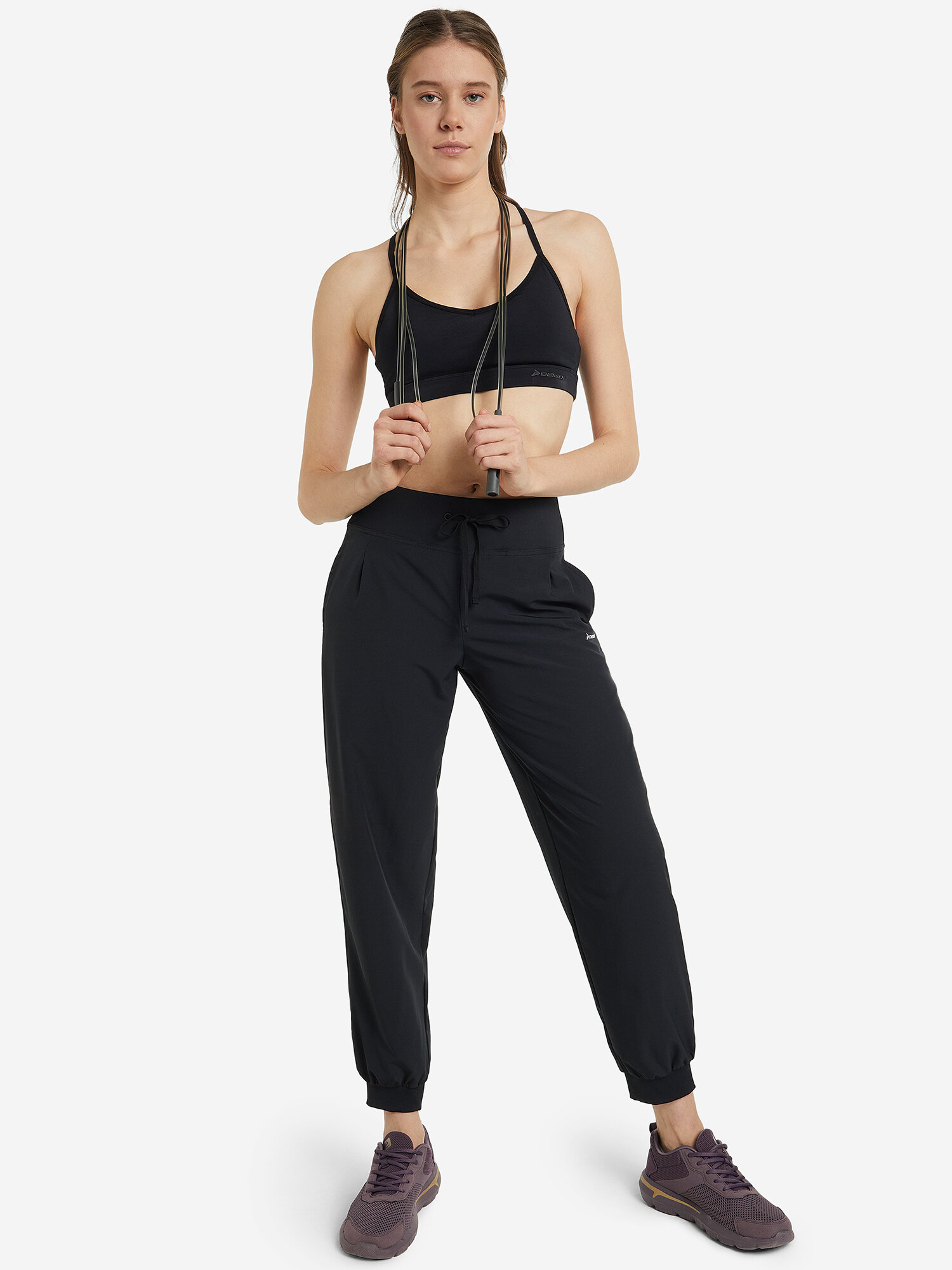 Брюки спортивные Demix W D Training Lightweight Pants MP, размер 40, черный — фото 1