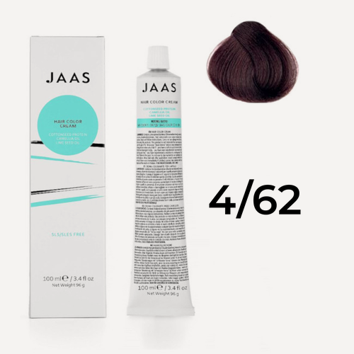 Изображение товара Крем - краска для волос профессиональная Jaas 4/62 Каштановый Красно-фиолетовый 100 мл