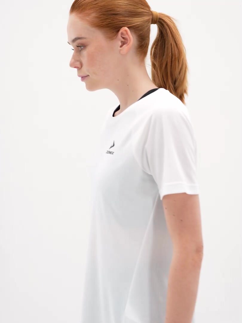 Футболка спортивная Demix W D Fitness Basic SS T-Shirt, размер 44, белый — фото 1