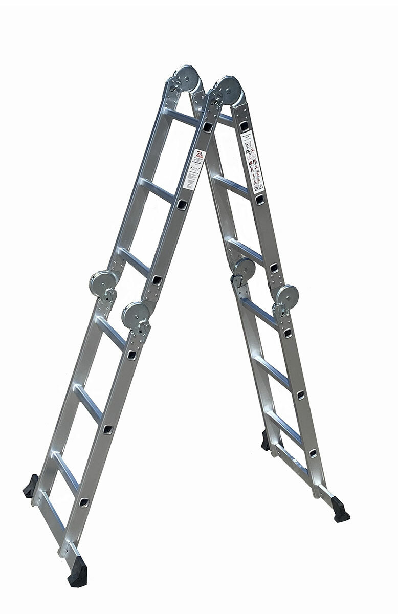 Лестница-Трансформер Sevenberg Qh-4Х3 Шарнирная Четырехсекционная, Длина 3.44 М, Нагрузка 150 Кг.