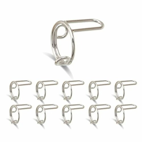 Кольца для накладных ногтей 20 шт Silver 335₽