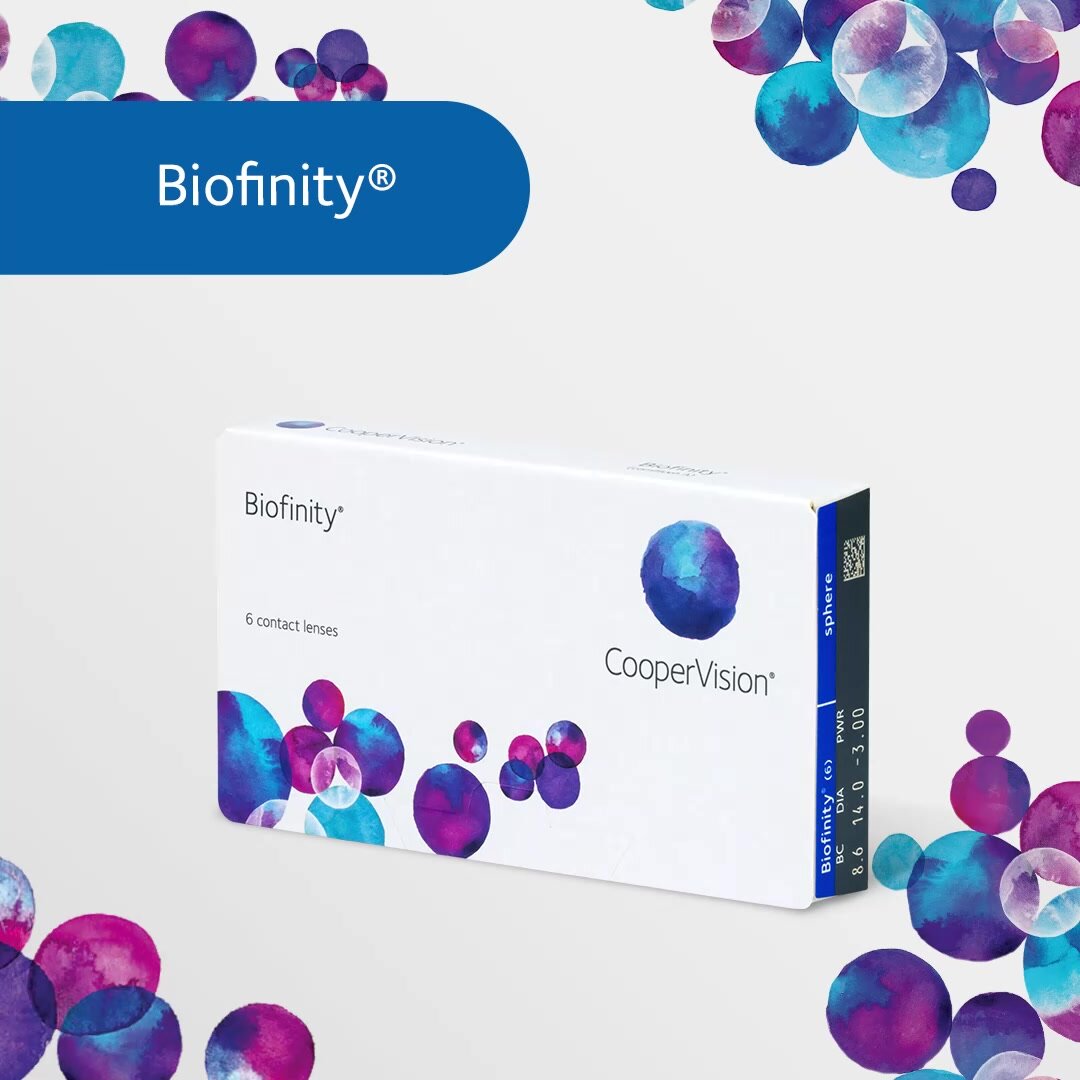 Контактные линзы CooperVision Biofinity 6pk (BC 8,6; D -11,50) — фото 1