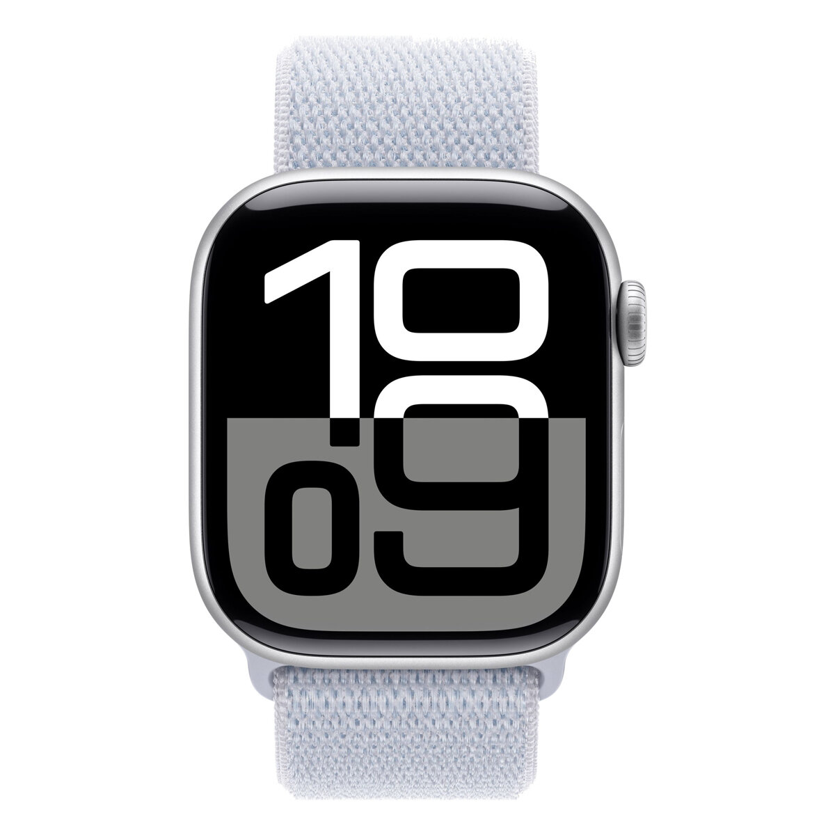 Умные часы Apple Watch Series 10 46mm Silver Aluminum Case with Sport Loop Blue Cloud, MWWN3L/A — фото 1