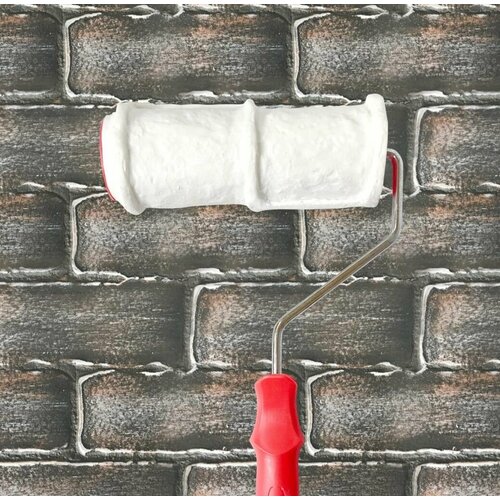 Валик декоративный резиновый жесткий STMDecor EG TS (180мм) кирпич лофт 2 EG2207TS