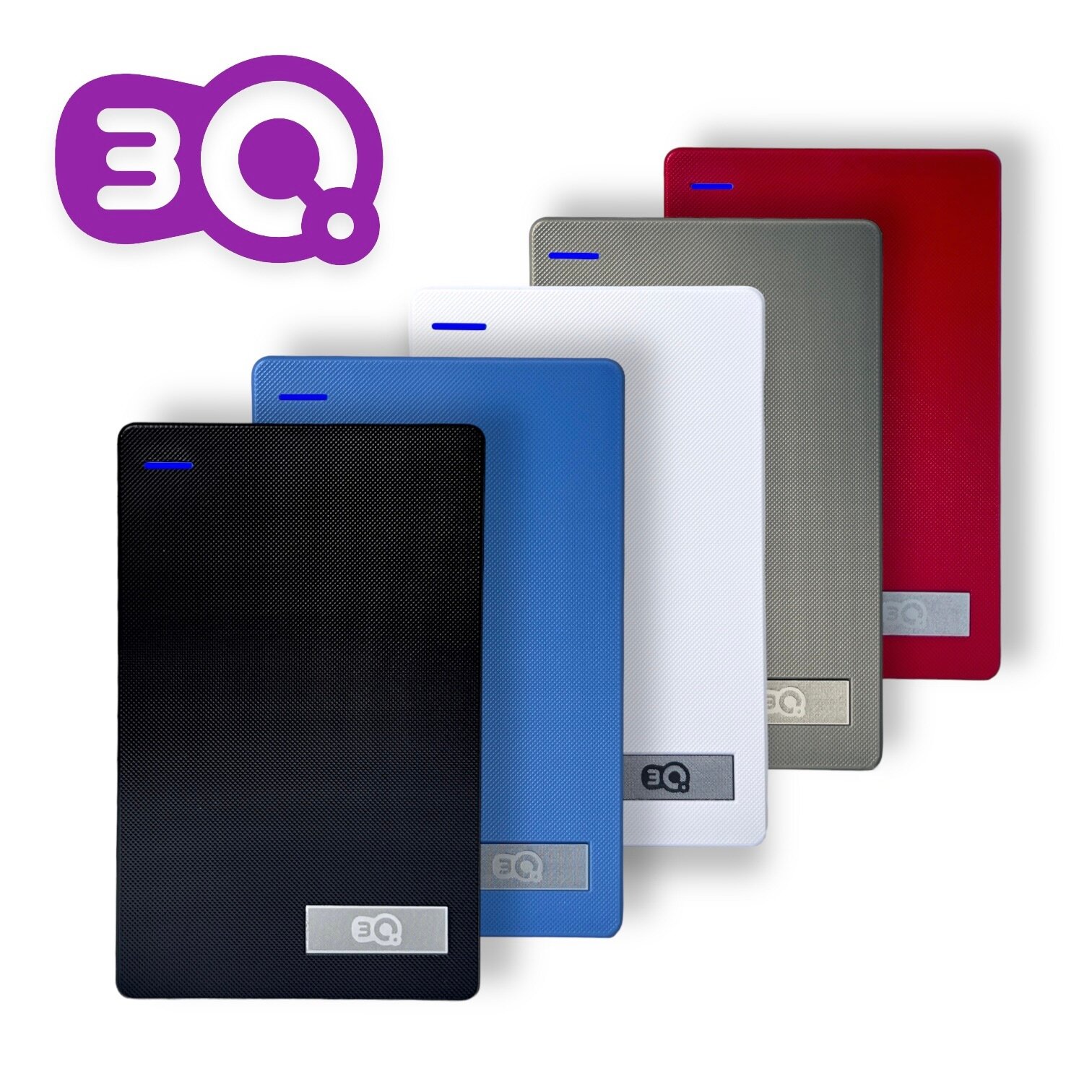 Внешний жесткий диск 500 GB 3Q Portable USB Type-C, Портативный накопитель HDD, черный — фото 1