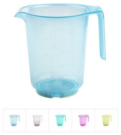 Мерный стакан DRINA, 0.5 л, пластик, использование в СВЧ, цвет в ассортименте — фото 1