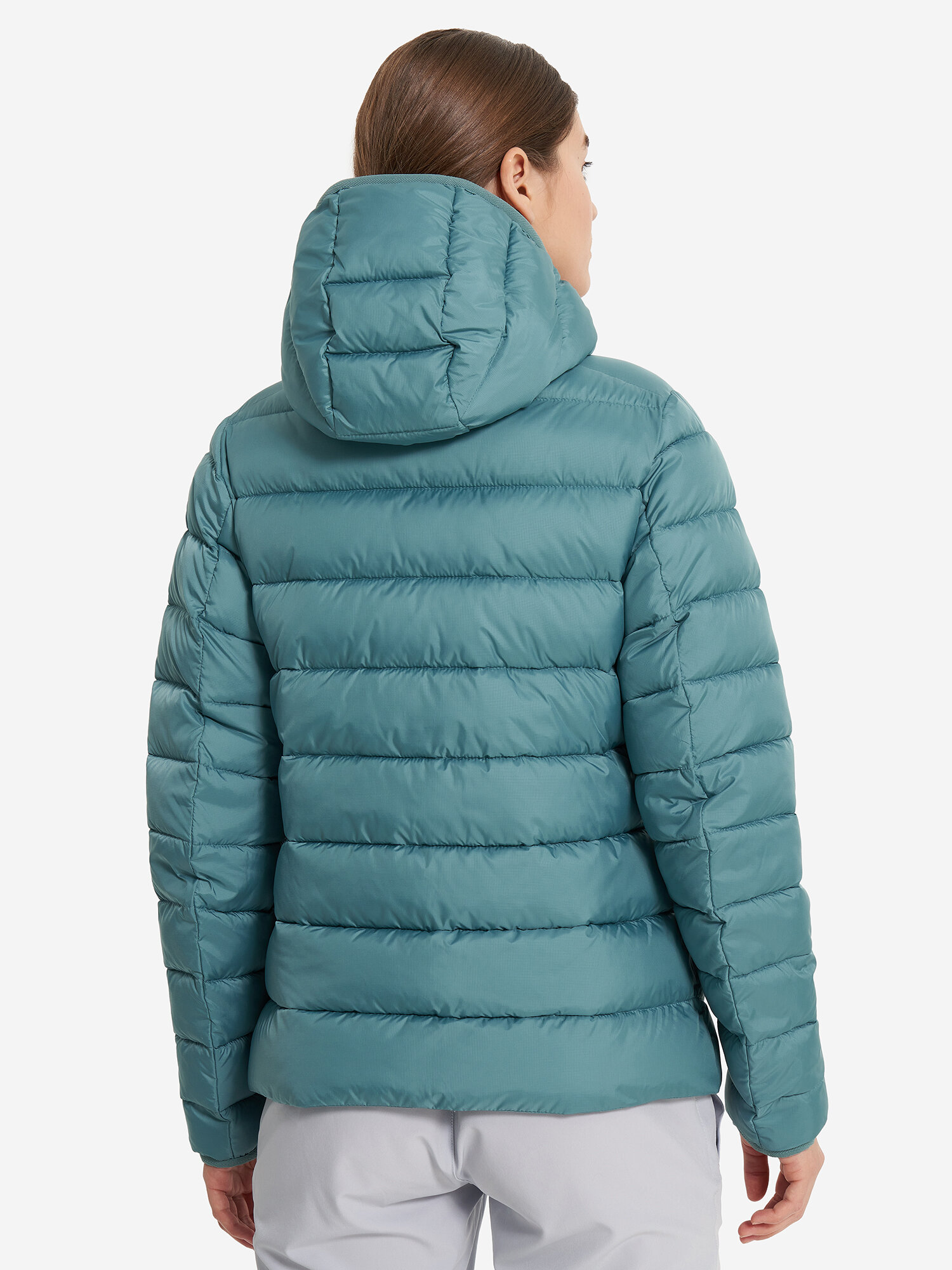 Пуховик OUTVENTURE Women's Fake Down Jacket, размер 46, сине-зеленый — фото 1