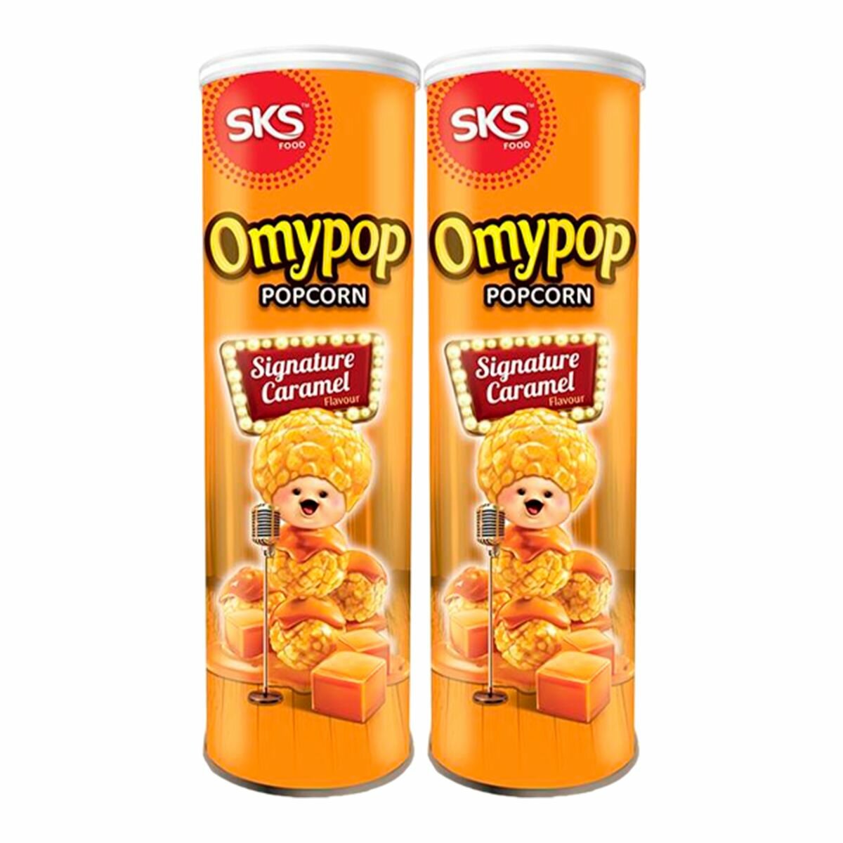 Попкорн со вкусом фирменной карамели Omypop, 85 г х 2 шт