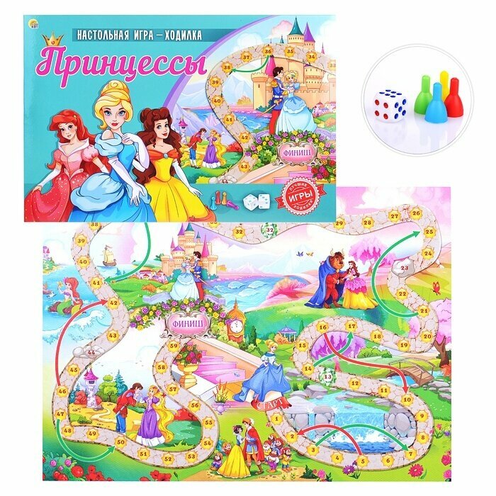 Игра-ходилка Рыжий кот Принцессы (ИН-8972)