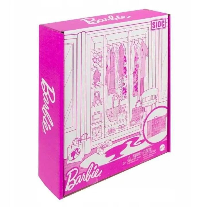 Игровой набор Mattel Barbie "Шкаф Барби", с нарядами и аксессуарами