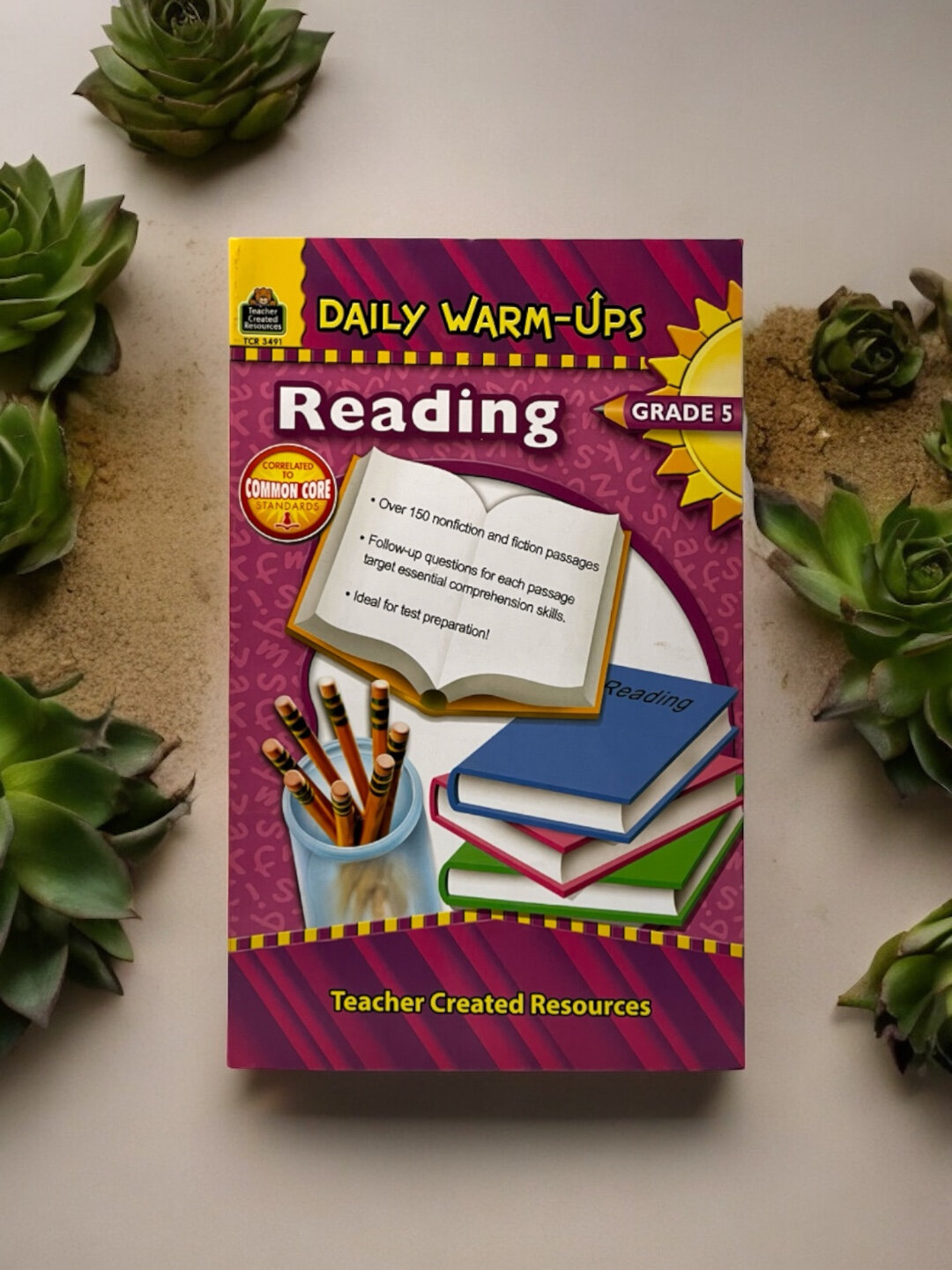Книга "Daily Warm-Ups Reading", G-5, английский язык, 176 страниц, мягкий переплет, газетная бумага.