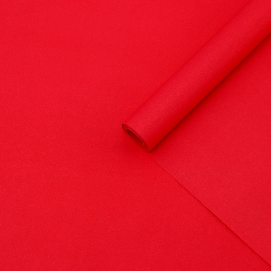 Бумага упаковочная крафт двусторонняя малиновый 05 х 10 м 70 г/м² /м2