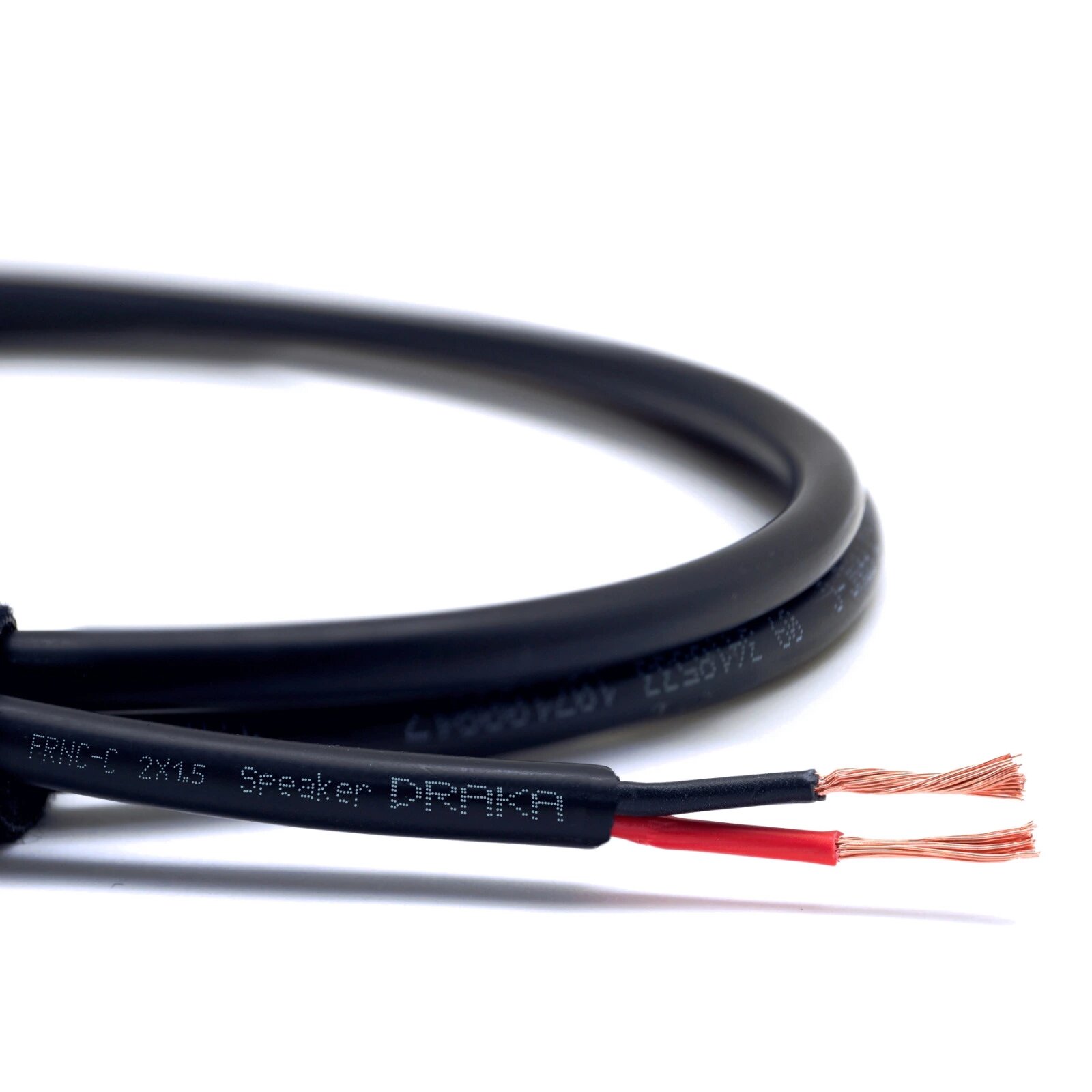 Кабель акустический с катушки двухжильный Draka DR speaker 2x15 FRNC-C 1 м