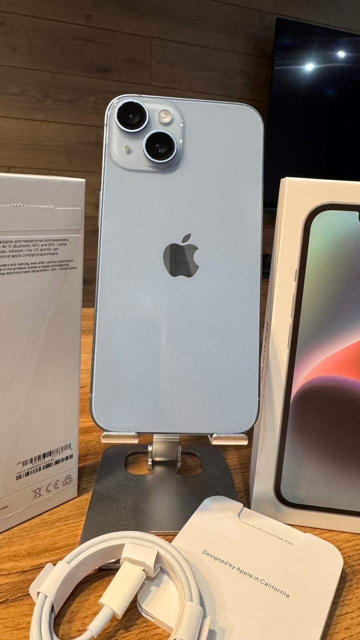 Смартфон Apple iPhone 14 128 ГБ, Dual: nano SIM + eSIM, Blue (Синий)