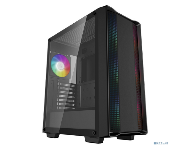 Корпус MidiTower Deepcool CC560 A-RGB V2 black (ATX, без бп, ARGB, USB3.2 Type-A+USB2.0 Type-A) (R-CC560-BKTAA4-G-2)
