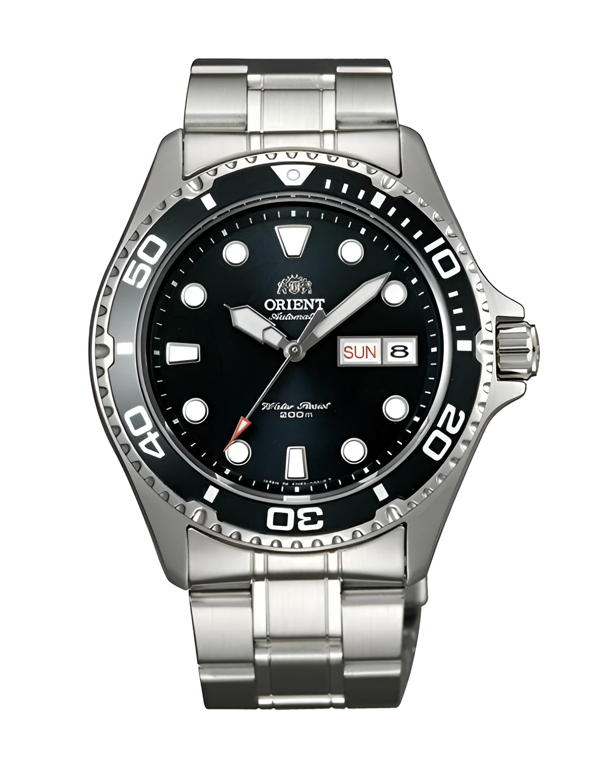 Наручные часы ORIENT, серебряный, черный