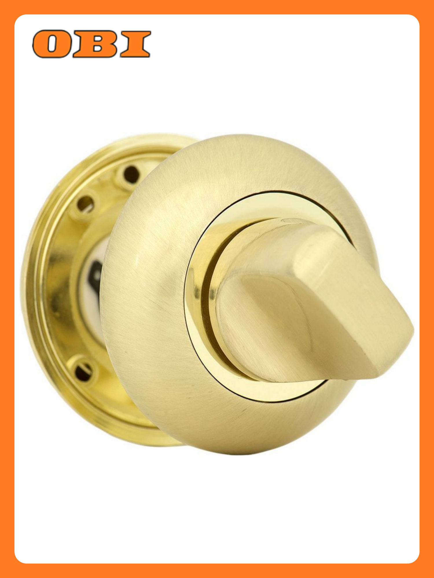 Дверная накладка-фиксатор фабрика замков FZ SG BK матовое золото