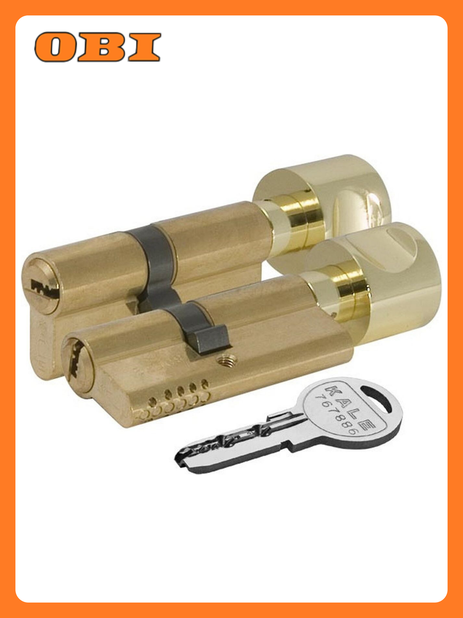 Цилиндр Kale Kilit 164 OBS SCE/68 мм (26+10+32) ключ/вертушка латунь