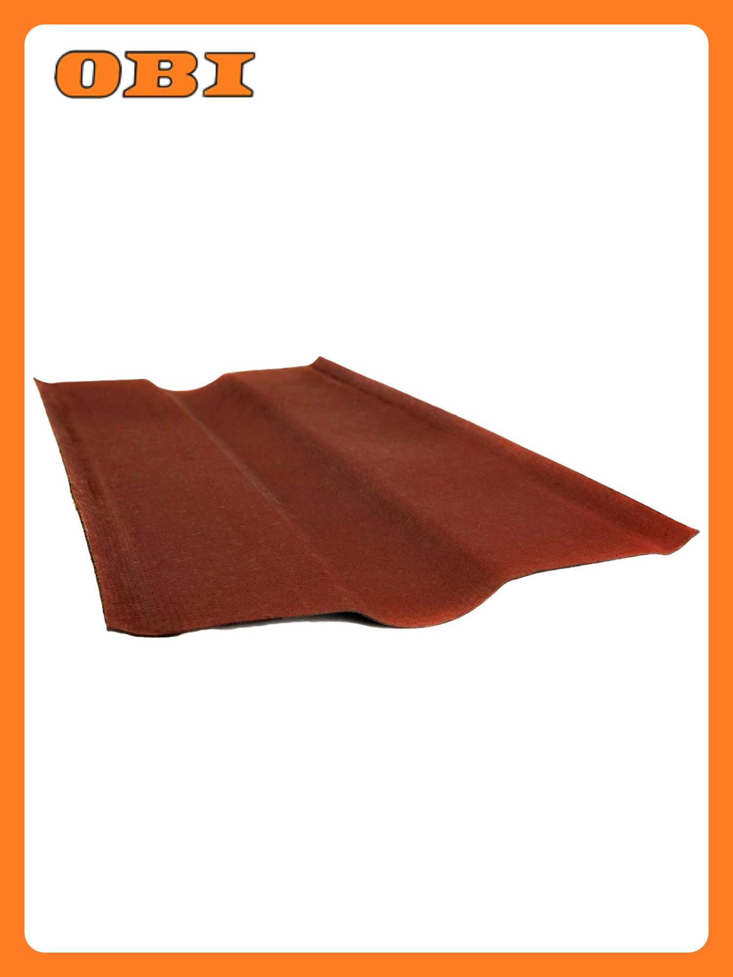 Ендова Ондулин красный 100х36 см