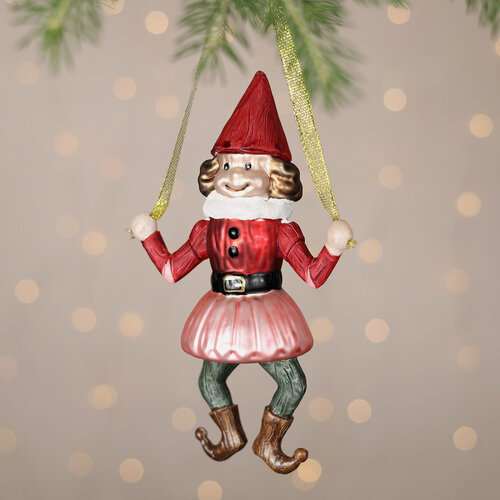 Изображение товара Елочная игрушка Гномик - Puppet Theater 18 см, Winter Deco, 121568-2