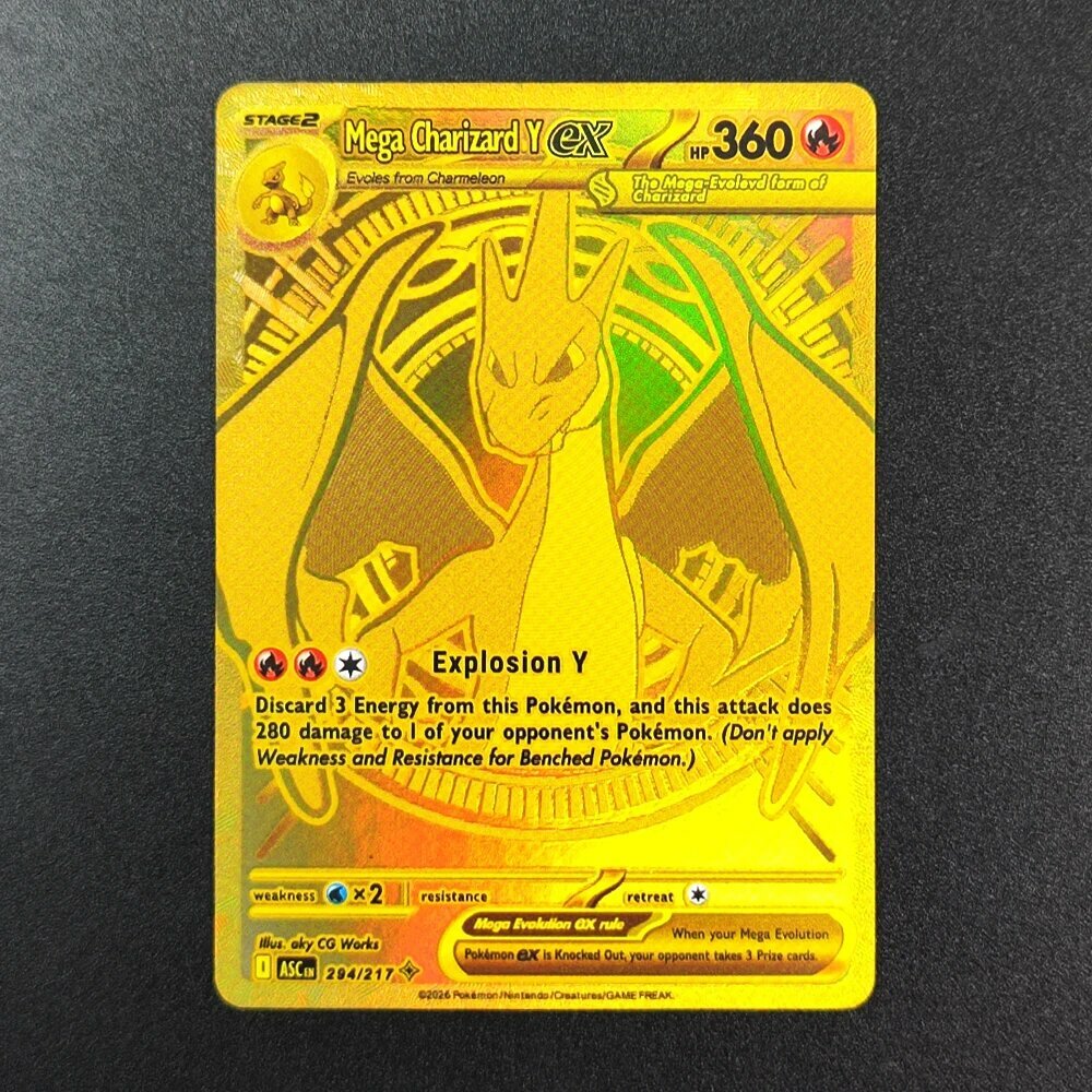 Mega Charizard Y EX, коллекционная карта PTCG, Цвет: 294