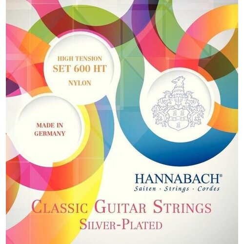 7257mht goldin комплект басовых струн 3шт для классической гитары карбон голдин hannabach 600HT Silver-Plated Orange Комплект струн для классической гитары, сильное натяжение, Hannabach
