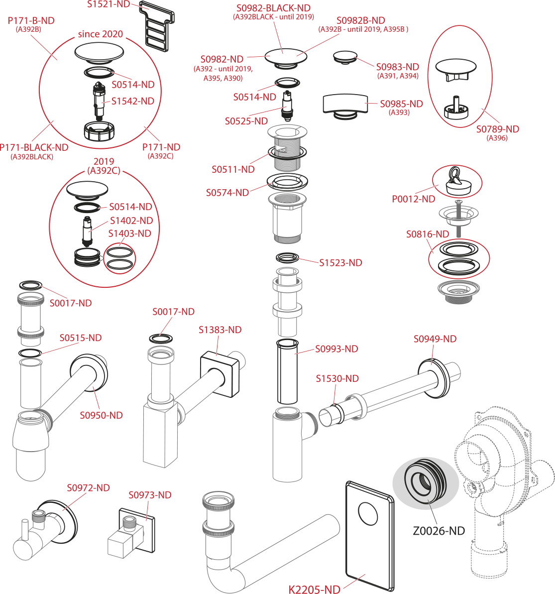 Сифон для раковины Alcaplast - фото №6