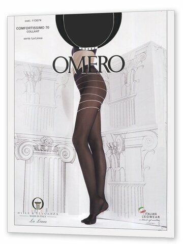 Колготки  Omero Comfortissimo, 70 den, размер 4, черный