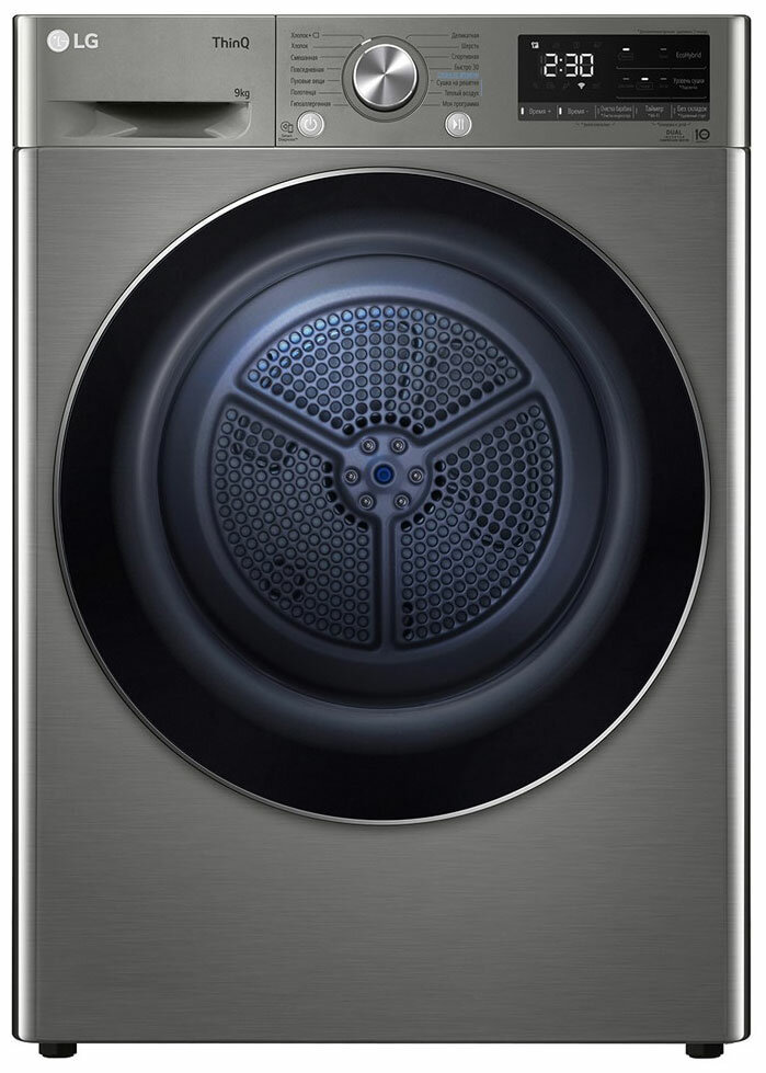 Сушильная машина с тепловым насосом LG DC90V5V9S