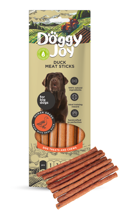 Лакомство для собак Doggy Joy "Мясные колбаски из утки" 45г