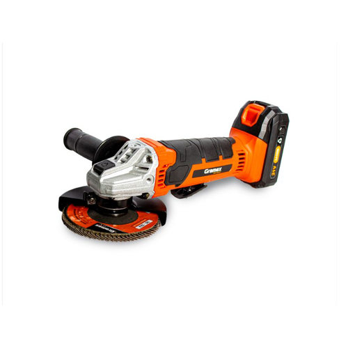 Угловая аккумуляторная шлифмашина Gramex 21V 125 мм 2 Ач кейс 10000₽